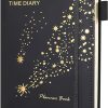2024 Diary A5 Diary ，Academic Diary 2024 Page a Day, A5 Daily Planner from 2024 January to December A5 Week to View Diary with Pen Holder, Elastic Strap, Ribbon Bookmark,...