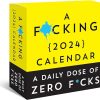 A F*cking 2024 Boxed Calendar: A daily dose of zero f*cks (Calendars & Gifts to Swear By)