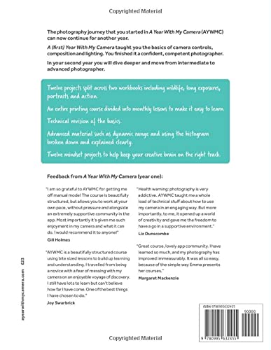 A Year With My Camera: Workbook Three for Year Two: Weekly photography lessons for intermediate photographers