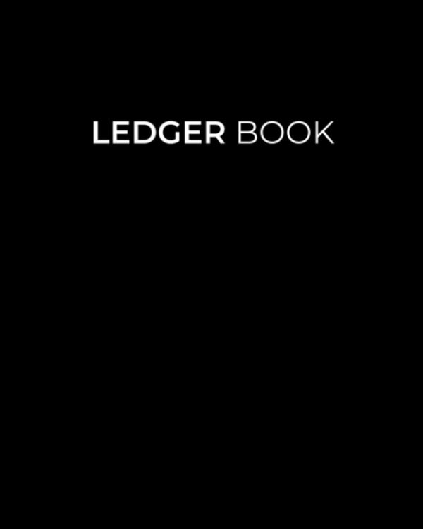 Accounting Ledger Book for Small Business, Home Income and Expense, Bookkeeping, Personal Use & Finance - Large - Black