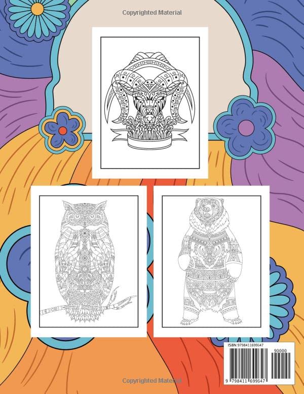 Animal Colouring Book For Adults: 80 Different Animals For Enjoyable Colouring
