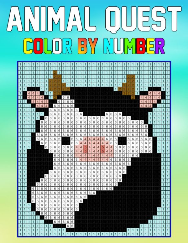 Animal Quest Color By Number: Activity Puzzle Color By Number Book for Adults Relaxation and Stress Relief (Quest Color By Number Relaxation & Stress Relief)