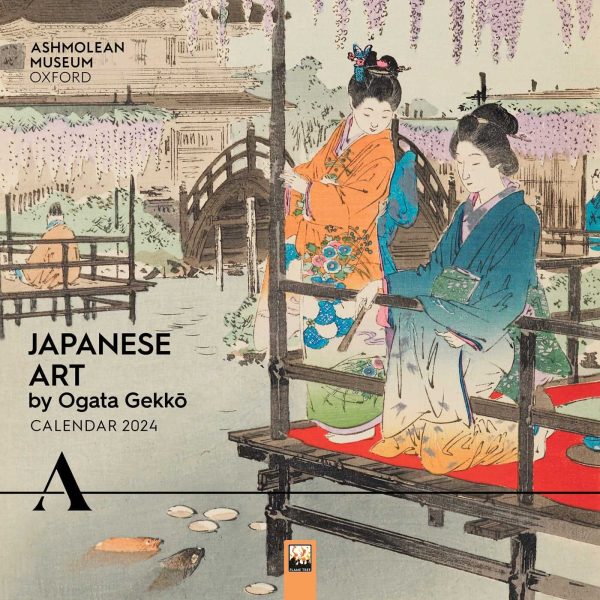 Ashmolean Museum: Japanese Art by Ogata Gekkō Wall Calendar 2024 (Art Calendar): Original Flame Tree Publishing-Kalender [Kalender]