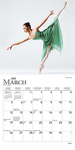 Ballet | 2023 7 x 14 Inch Monthly Mini Wall Calendar | Foil Stamped Cover | BrownTrout | Performance Dance Art