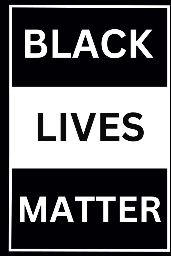 Black Lives Matter Notebook: Bold BLM Black & White 6" x 9" Lined Notebook - Blank Lined Journal