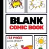 Blank Comic Book: Create Your Own Comic Strip, Blank Comic Panels, 135 Pages, Red (Large, 8.5 x 11 in.): Volume 1 (Action Comics)
