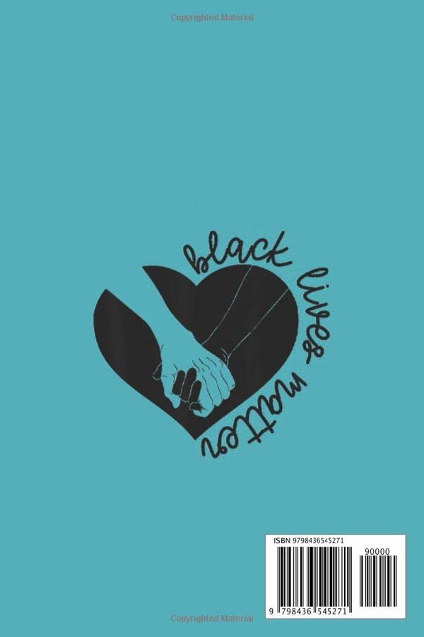 BLM Black and White Hand Notebook: black history month: notebook journal 6*9 inches 110 pages cover matte finish Blank History Month Journal For Women, Men & Kids To Celebrate...