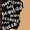 BLM Black Girl Magic, Beautiful Queen Silhouette Notebook