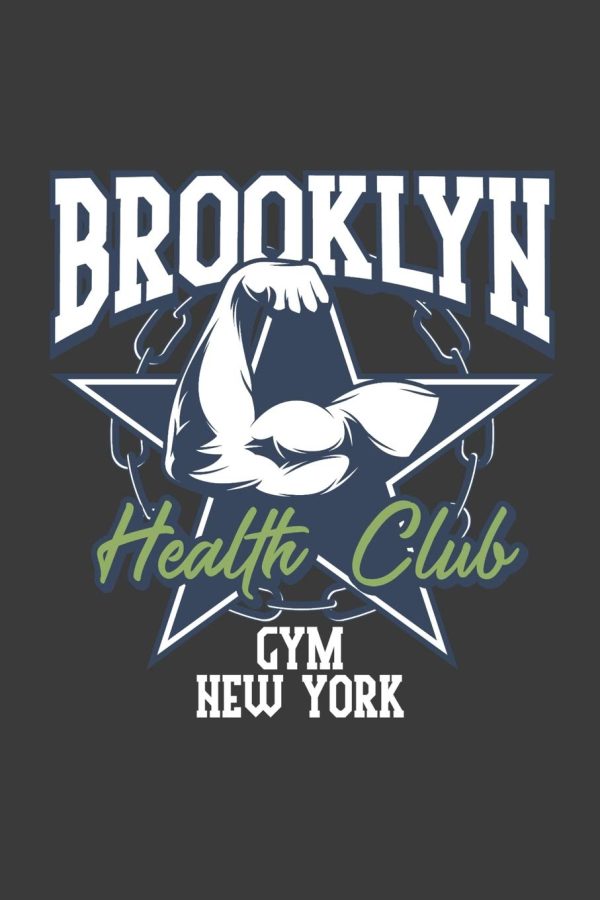 Brooklyn Health Club Gym - New York: 110 Page, Wide Ruled 6" x 9" Blank Lined Journal