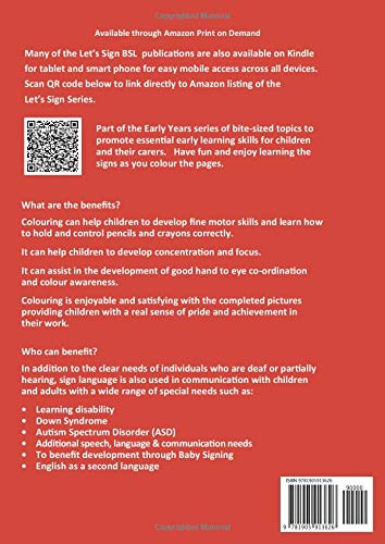 BSL CHRISTMAS SIGNS Colouring Book: British Sign Language Vocabulary (Let's Sign Early Years BSL)