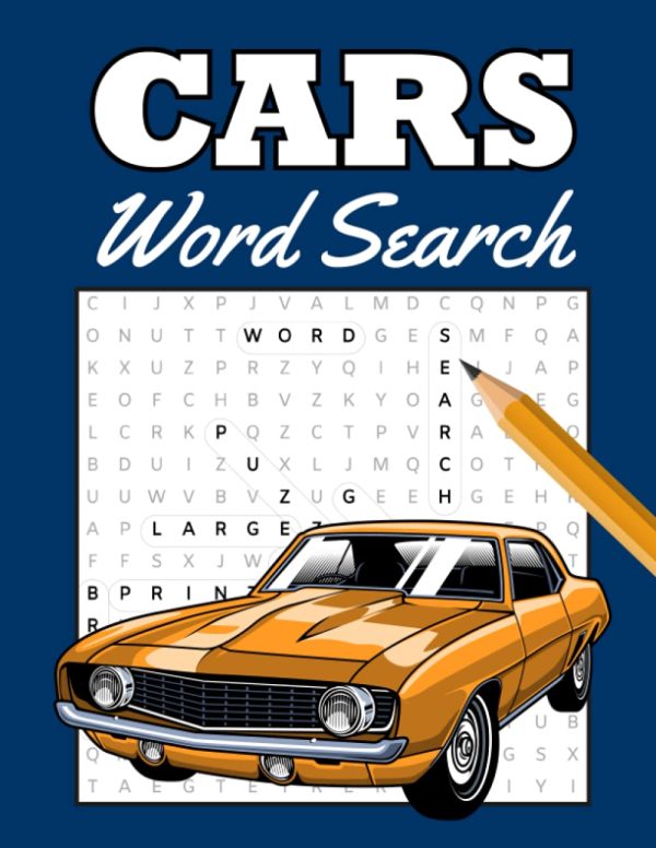Cars Word Search: Puzzle Book for Adults, Gifts for Car Lovers, Automobile Themed Puzzle Wordsearch | Large Print
