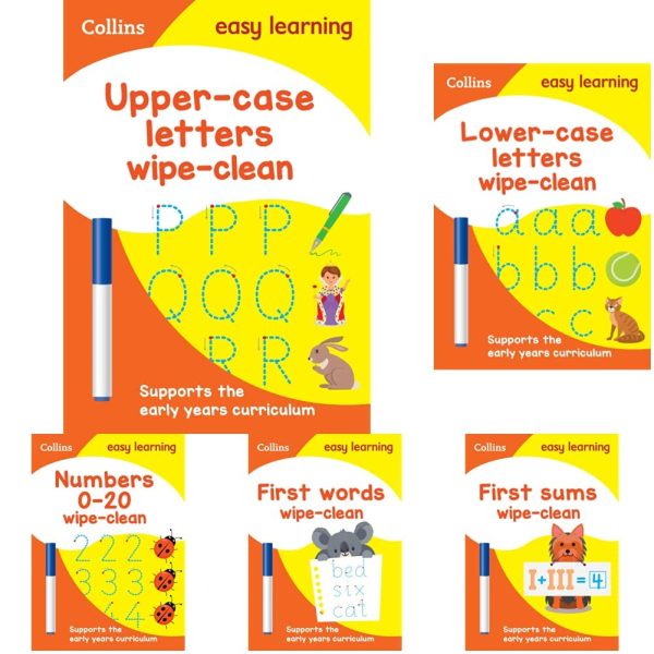 Collins Easy Learning Preschool Wipe-Clean - 6 books set