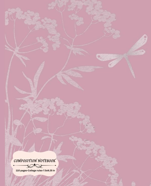 Composition Notebook College Ruled 7.5" x 9.25": Butterfly Vintage Botanical Illustration Journal with 110 Pages Floral Aesthetic Journal For School, College, University, or The...