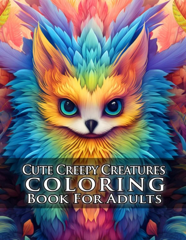 Cute Creepy Creatures Coloring Book For Adults: Mindfulness Zen Coloring Book For Adults, Teens and Kids With Stress Relieving Designs, Fantasy ... Relaxation, Meditation for...