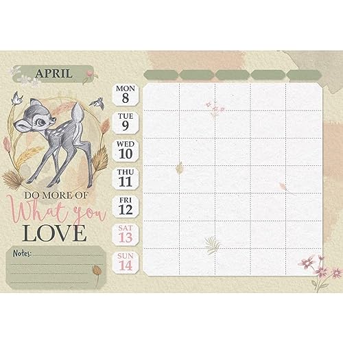 DANILO PROMOTIONS LIMITED Disney Heritage Calendar 2023 Official A4 Wall Calendar Gift Present with Free Organising Stickers
