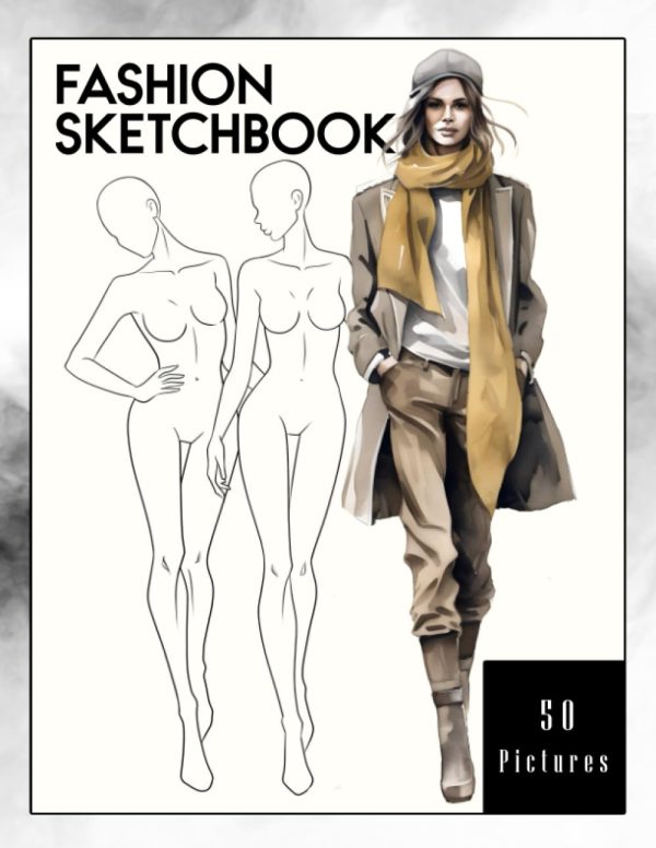 Fashion Sketchbook: Featuring Female Figure Templates for Designing Clothes Across Various Body Types (Plus Size and Slim) - For Artists, ... Enthusiasts, lover