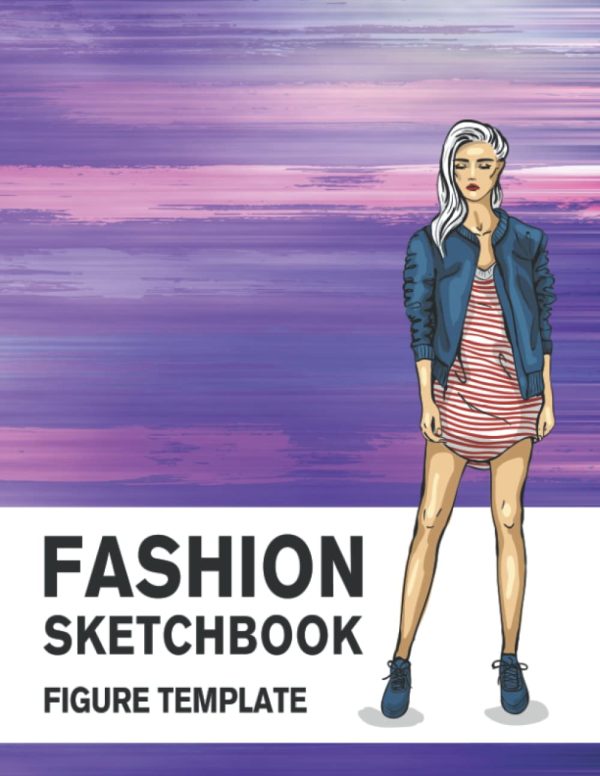 Fashion Sketchbook Figure Template: 430 Large Female Figure Template for Easily Sketching Your Fashion Design Styles and Building Your Portfolio: 2 (Fashion Sketchbook with...