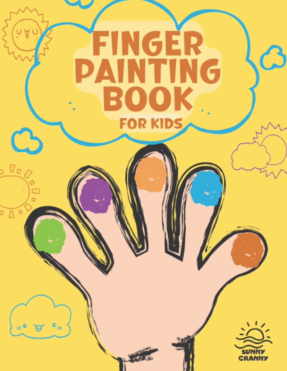 Finger Painting Book for Kids: Finger Paint Book | Simple Activity Book | Animal Book for Toodlers | My First Colouring Book | Activities for 1-3 years old