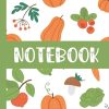 Fruit and Veg pattern lined notebook: 6x9 Inch A5 120 Page Lined Notebook