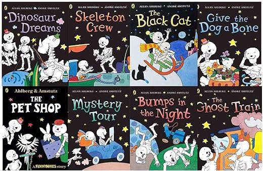 Funny Bones 8 Books Set Collection By Janet and Allan Ahlberg