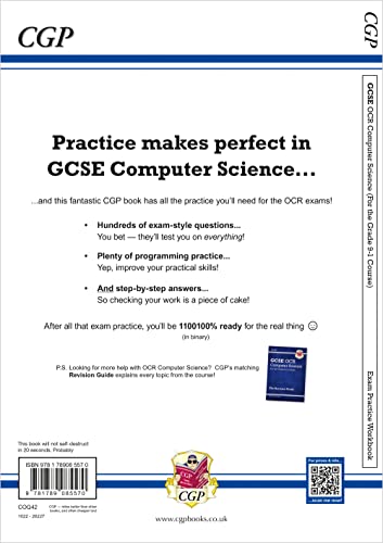GCSE Computer Science OCR Exam Practice Workbook: for the 2024 and 2025 exams (CGP OCR GCSE Computer Science)