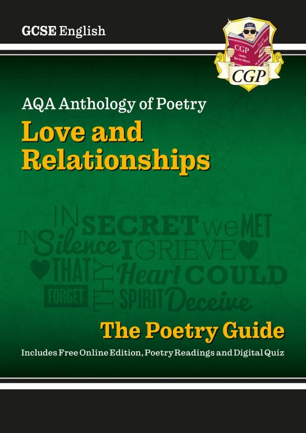 GCSE English AQA Poetry Guide - Love & Relationships Anthology inc. Online Edn, Audio & Quizzes: perfect for the 2024 and 2025 exams (CGP AQA GCSE Poetry)