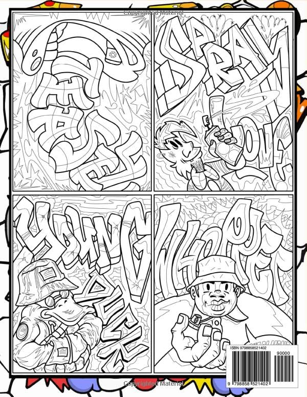 Graffiti Vibes: An Adult Coloring Book for Street Art Enthusiasts