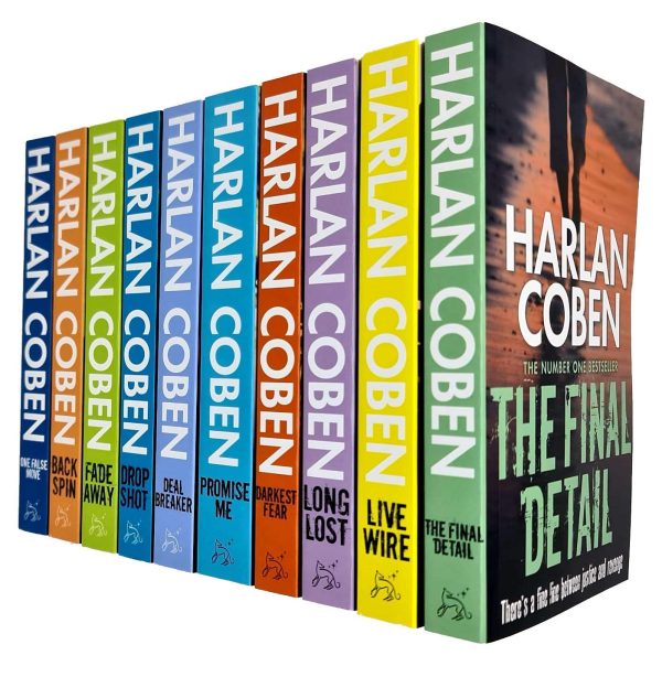 Harlan Coben Myron Bolitar Series Collection 1-10 Books Set (Deal Breaker, Drop Shot, Fade Away, Back Spin, One False Move, The Final Detail, Darkest Fear, Promise Me, Long...