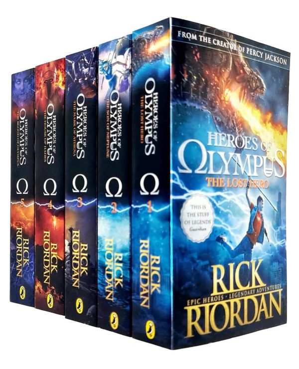 Heroes of Olympus Complete Collection 5 Books Set -The Lost Hero/The Son of Neptune/The Mark of Athena/The Blood of Olympus