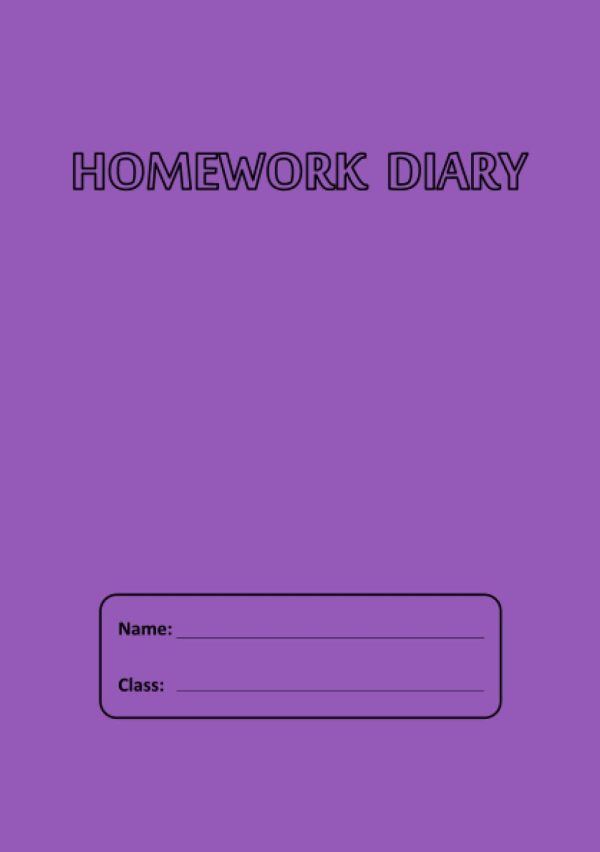 Homework Diary A5: 100 Page | 6-Day Week (Undated), Week to View | Homework Planner Notepad/Tracker/Journal /Notebook/Notes/Record Book | Homework ... for...