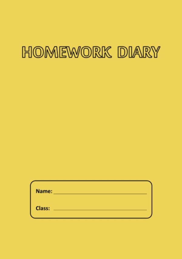Homework Diary A5: 100 Page | 6-Day Week (Undated), Week to View | Homework Planner Notepad/Tracker/Journal /Notebook/Notes/Record Book | Homework ... for...
