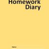 Homework Diary: A5, 84 Page 6-Day Week, School Homework Book for Kids - Yellow Cover