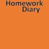 Homework Diary: A6+ 165 x 100 mm 84 Page 6-Day Week School Homework Book for Kids - Orange Cover