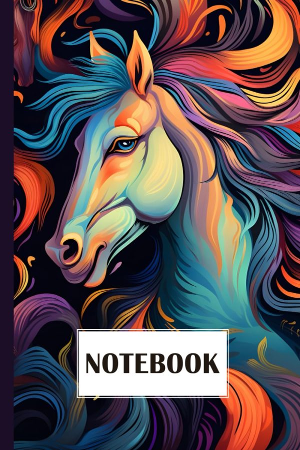 Horses Notebook: Blank Lined Notebook Journal. Horse Lovers Gift idea for Girls, Boys, Teens. Women and Men.