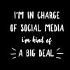 I'm In Charge Of Social Media I'm Kind Of A Big Deal: Funny Social Media Manager Buyer Journal Notebook Gift Blank Lined Paper Book