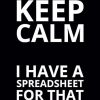 Keep Calm I Have a Spreadsheet for That: 6x9 Lined Funny Work Notebook, 108 Page Office Gag Gift For Adults | Secret Santa Card Alternative & Coworker White Elephant Gift Idea