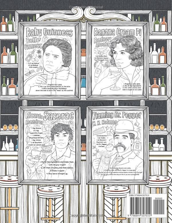 Killers & Cocktails: Serial Killer Coloring Gift Book for True Crime Lovers with Recipes Inspired by Infamous Serial Killers