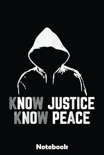 Know Justice Peace Black Lives Matter BLM African Pride Gift Notebook: Gold Textured Notebook Journal Diary, Black History Month journal, Black Pride Melanin notebook Size 6x9...