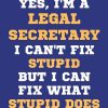 Legal Secretary Gifts: Lined Blank Notebook Journal, a Funny and Appreciation Thank You Gift for Legal Secretarys to Write in