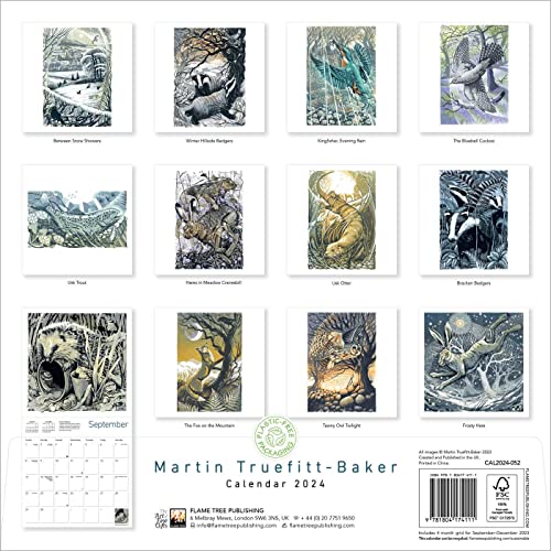 Martin TruefittBaker Wall Calendar 2025 (Art Calendar) Paperback Books