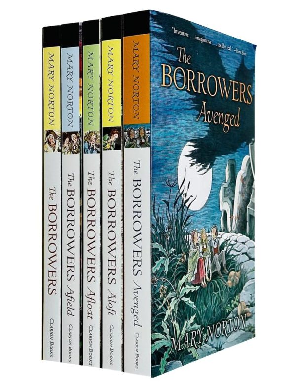 Mary Norton The Borrowers Collection 5 Books Set (The Borrowers, Afield, Afloat, Aloft, Avenged)