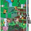 Minecraft: Mobs Glow-In-The-Dark Lock & Key Diary (Gaming)