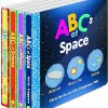 My First Science Library Abc's 4 Board Book Collection Set (ABCs of Mathematics, ABCs of Engineering, ABCs of Science, ABCs of Space)