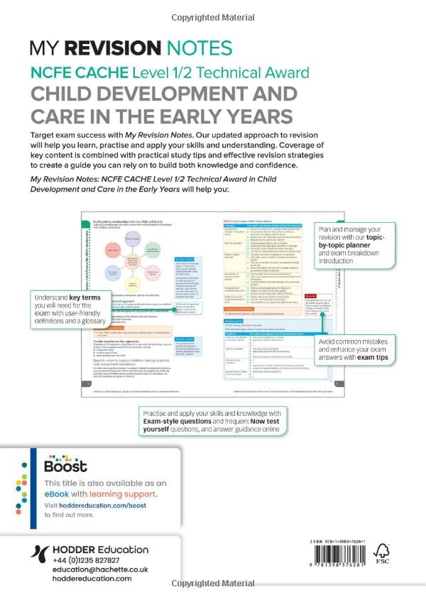 My Revision Notes: NCFE CACHE Level 1/2 Technical Award in Child Development and Care in the Early Years