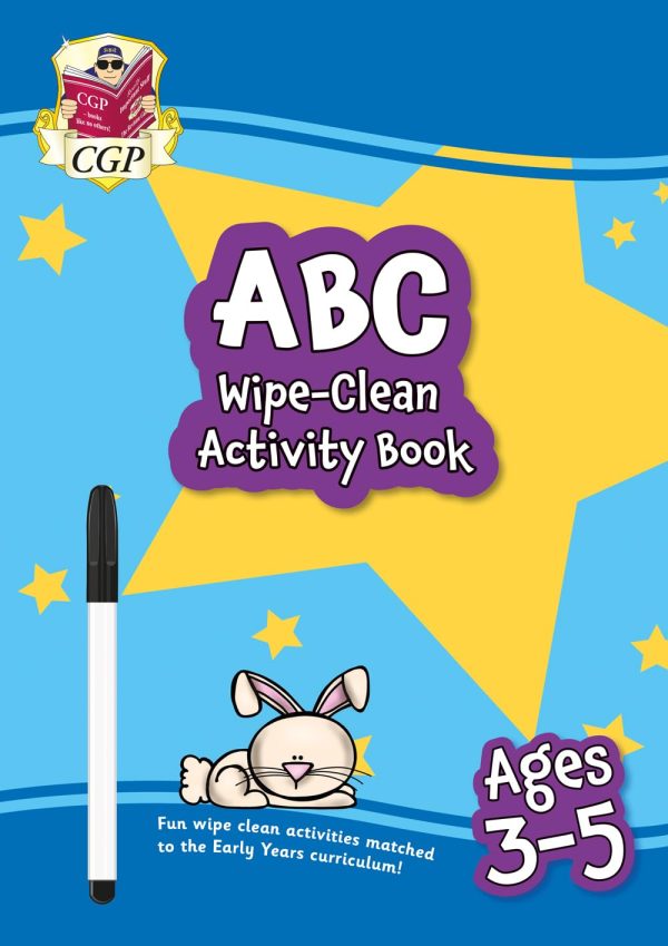 New ABC Wipe-Clean Activity Book for Ages 3-5 (with pen): perfect for learning the alphabet (CGP Reception Activity Books and Cards)
