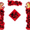 New Year Couplets Set,Spring Festival,New Year Couplet Chinese fu Character Decal Chinese Spring Festival Decor 2024 Chinese New Year Stickers Window Sticker Cartoon Stickers...