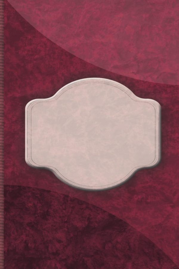 Notebook 05 Deep Carmine C: Take You Nots With 6X9 inches, 120 Page