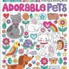 Notebook Doodles Adorable Pets: Coloring & Activity Book (Design Originals) 32 Dazzling Designs from Dogs & Cats to Hedgehogs & Hermit Crabs; Art Activities for Tweens with...