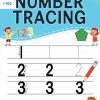 Number Tracing for Kids ages 3-5: Preschool Workbook for ages 3-4, 4-5 | Pre K and Kindergarten Math Activity Book for Learning to Write Numbers 1-100 (Jungle Publishing...
