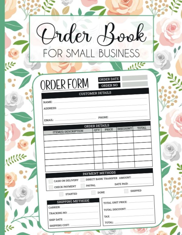 Order Book for Small Business: make it easier to keep track of your orders and keep them all in one place, Sales Order Log Book